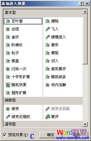 PowerPoint“进入”和“退出”的动画设置